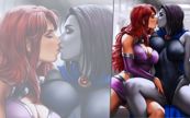 DC (Starfire x Raven)
